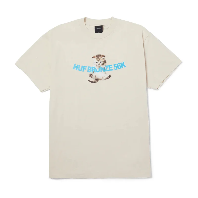 HUF X BRONZE56K HANG IN THERE S/S TEE // NATURAL