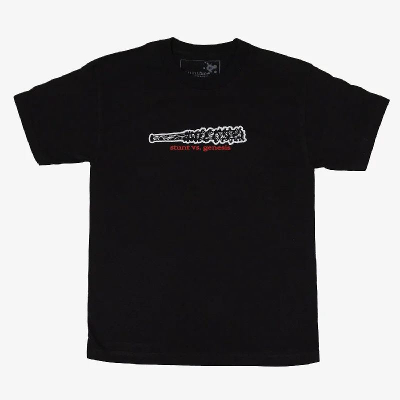 Genesis Video x Stunt365 Spiked Bat Tee - Black