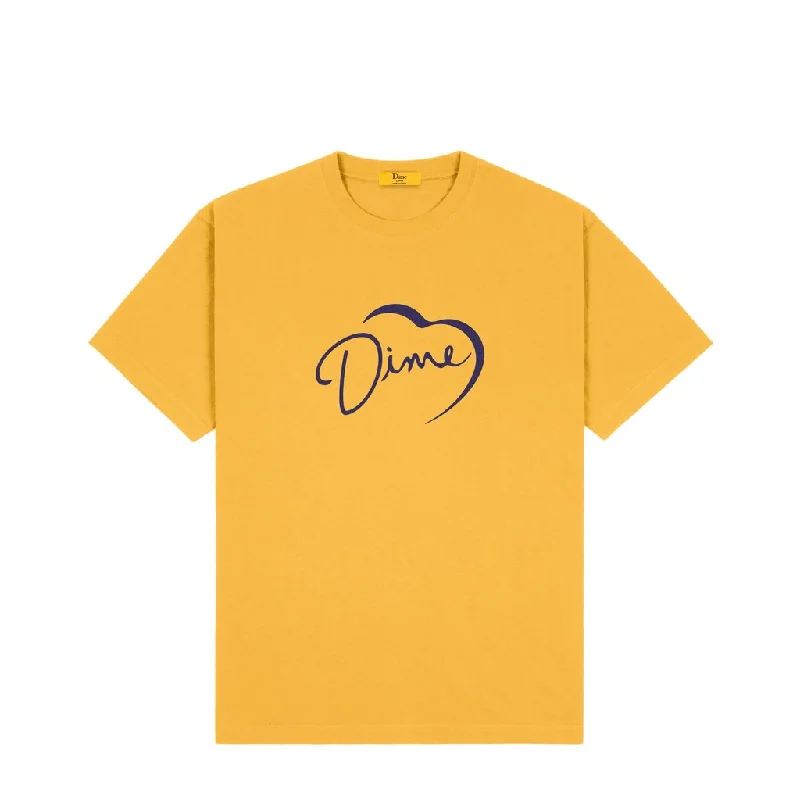 DIME IM ALIVE TEE - DARK YELLOW