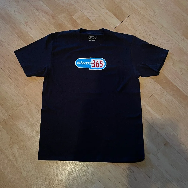 Stunt365 182 Pill Logo Tee - Black