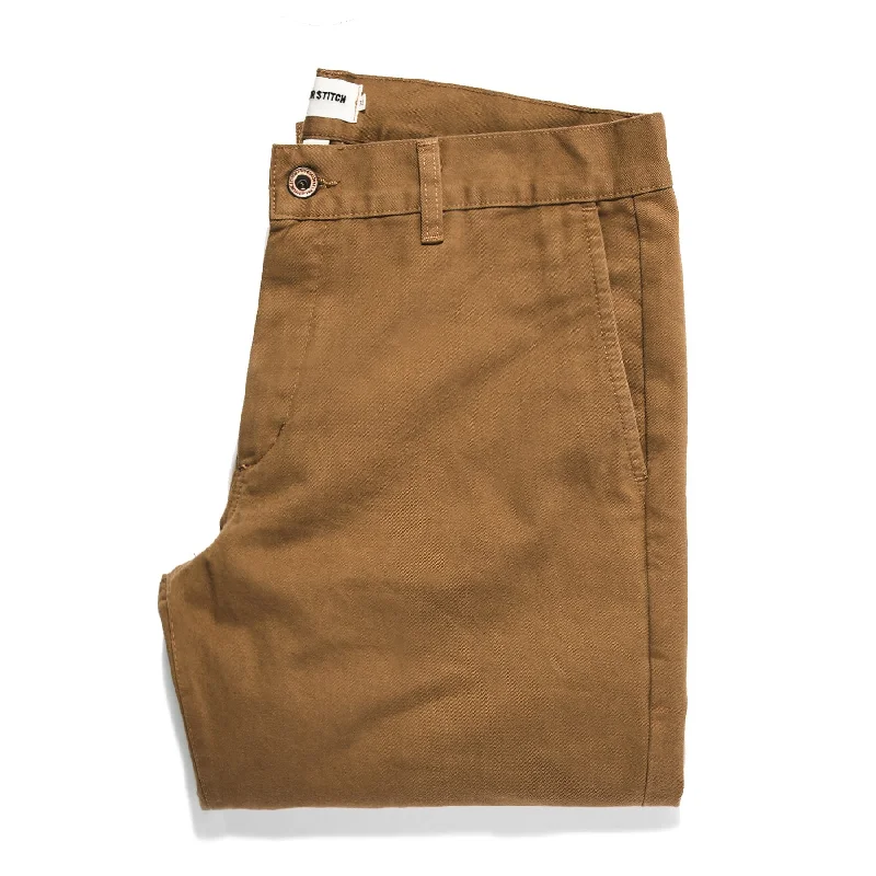 The Slim Chino in Organic British Khaki