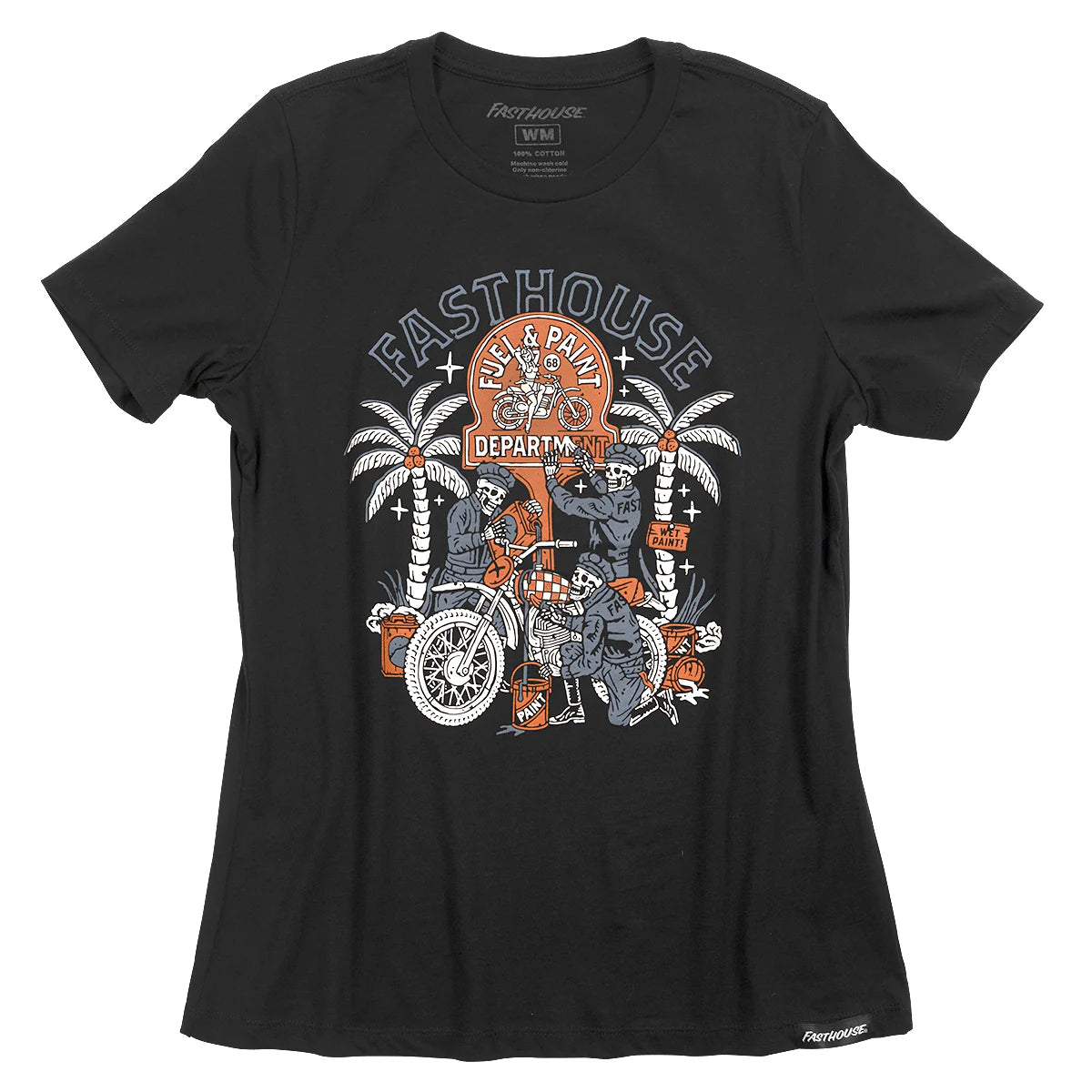 Fasthouse Macabre Tee - Womens - Black Mineral Wash