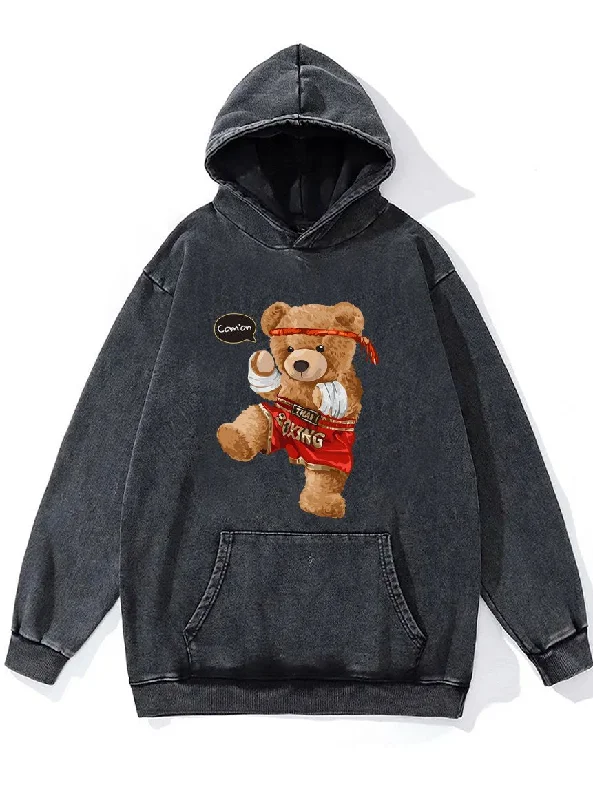 BOXING BEAR Washed Gym Hoodie