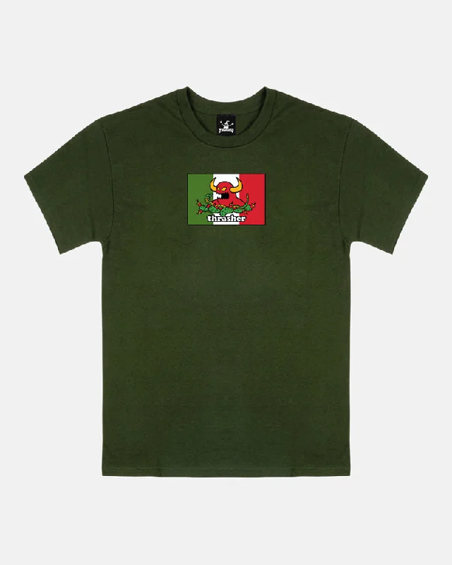 Thrasher Magazine Hecho Tee - Forest Green