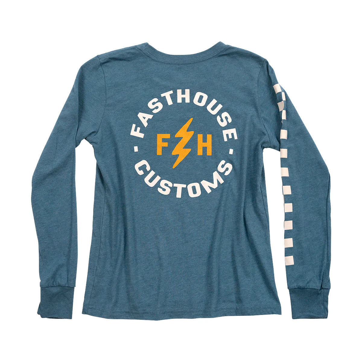 Fasthouse Easy Rider Long Sleeve Tee - Youth - Heather Teal